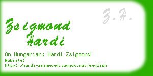 zsigmond hardi business card